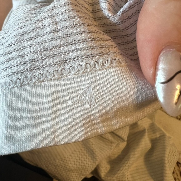 Lululemon swiftly tech fitted long sleeve hip length top white sz 4 activewear - Picture 5 of 5